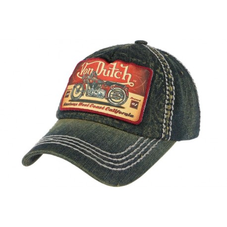 Casquette Von Dutch Bleu Denim Terry ANCIENNES COLLECTIONS divers