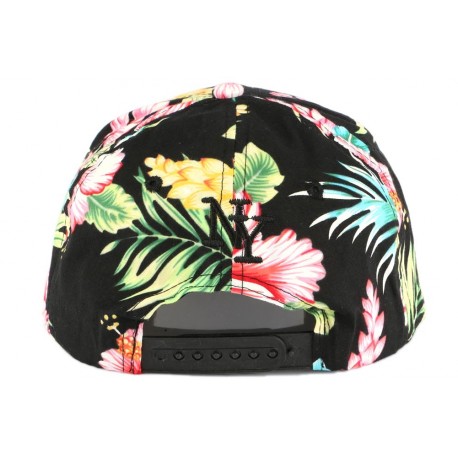 casquette fleur rose