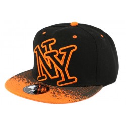 Casquette NY Orange et Noir Tag ANCIENNES COLLECTIONS divers