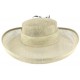 Chapeau Cérémonie Argan en sisal Gris et Noir Chapeau cérémonie Léon montane