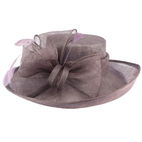 Chapeau Cérémonie Airelle en sisal violet ANCIENNES COLLECTIONS divers