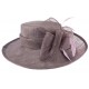 Chapeau Cérémonie Airelle en sisal violet ANCIENNES COLLECTIONS divers