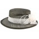 Chapeau Cérémonie Fève en sisal marron et blanc ANCIENNES COLLECTIONS divers