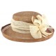 Chapeau Cérémonie Albizia Beige et Ecru ANCIENNES COLLECTIONS divers