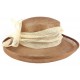 Chapeau Cérémonie Albizia Beige et Ecru ANCIENNES COLLECTIONS divers