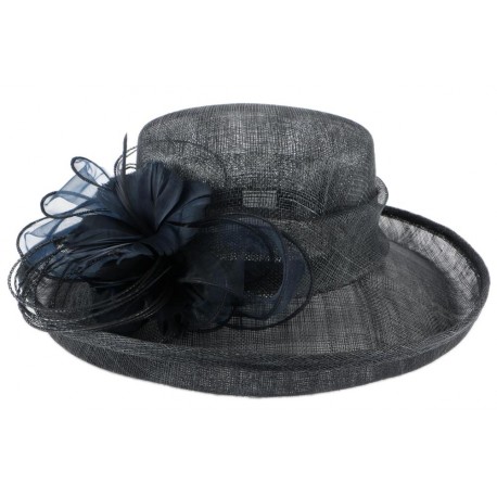 Chapeau mariage bleu marine Bora ANCIENNES COLLECTIONS divers