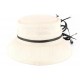 Chapeau mariage blanc et noir Atty ANCIENNES COLLECTIONS divers