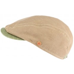 Casquette plate beige et verte Skinny Mayser CASQUETTES MAYSER