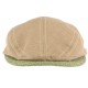 Casquette plate beige et verte Skinny Mayser CASQUETTES MAYSER