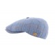 Casquette gavroche Bleu en soie Herman ANCIENNES COLLECTIONS divers