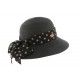 chapeau de paille femme noir avec foulard Delucia ANCIENNES COLLECTIONS divers