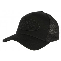 Casquette Fitted Von Dutch Noire Vertigo ANCIENNES COLLECTIONS divers