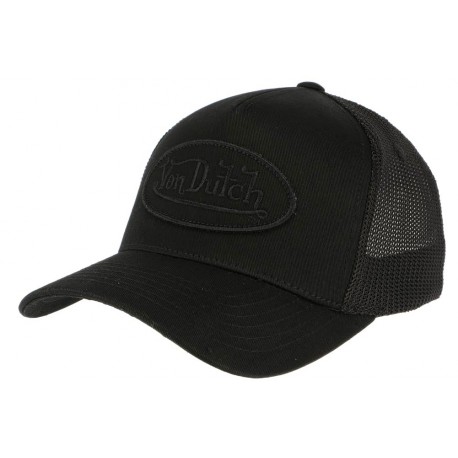 Casquette Fitted Von Dutch Noire Vertigo ANCIENNES COLLECTIONS divers