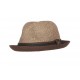 Chapeau de paille Venice Café et bord marron ANCIENNES COLLECTIONS divers