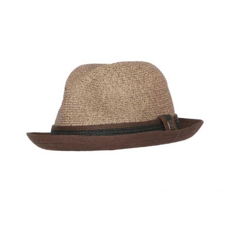 Chapeau de paille Venice Café et bord marron ANCIENNES COLLECTIONS divers