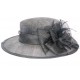 Chapeau cérémonie Clématite en sisal marine ANCIENNES COLLECTIONS divers