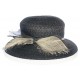 Chapeau cérémonie Lena en mottled marine et beige ANCIENNES COLLECTIONS divers