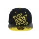 Snapback NY Noire jaune façon tag ANCIENNES COLLECTIONS divers