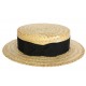 Chapeau paille Richelieu de couleur naturel ANCIENNES COLLECTIONS divers