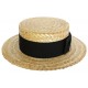 Chapeau paille Richelieu de couleur naturel ANCIENNES COLLECTIONS divers