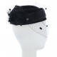 Chapeau Bibi Rond Noir Kittle création Céline Robert ANCIENNES COLLECTIONS divers