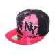 Snapback Ny Noir Rouge et Rose ANCIENNES COLLECTIONS divers