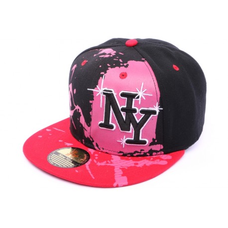 Snapback Ny Noir Rouge et Rose ANCIENNES COLLECTIONS divers