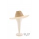 Chapeau cérémonie Nardet papier panama crème blanchi ANCIENNES COLLECTIONS divers