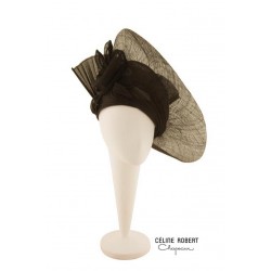 Chapeau cérémonie Koliade en buntal noir ANCIENNES COLLECTIONS divers