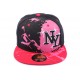 Snapback Ny Noir Rouge et Rose ANCIENNES COLLECTIONS divers