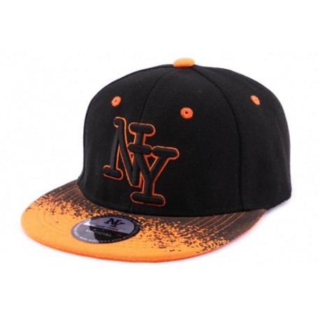 Casquette Enfant Noire et tag Orange de 8 à 11 ANS ANCIENNES COLLECTIONS divers