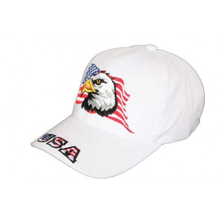 Casquette Aigle drapeau USA Blanche ANCIENNES COLLECTIONS divers