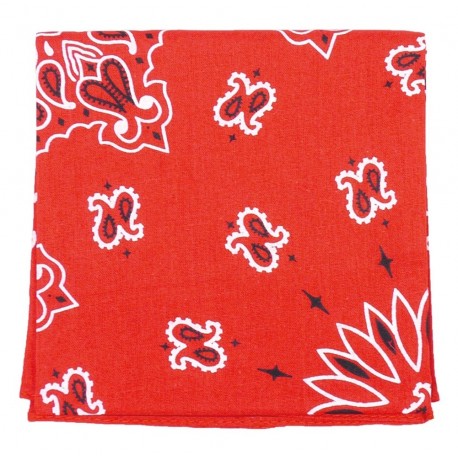 Carré Imprimé Bandana Rouge ANCIENNES COLLECTIONS divers