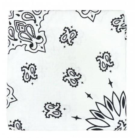 Carré Imprimé Bandana Blanc ANCIENNES COLLECTIONS divers