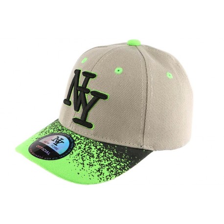 Casquette baseball Enfant gris vert Tag 7 à 12 ans ANCIENNES COLLECTIONS divers