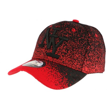 Casquette baseball enfant rouge et noir Wave 7 a 12 ans ANCIENNES COLLECTIONS divers