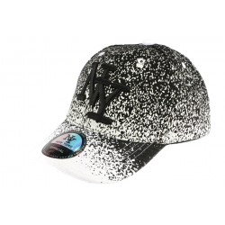 Casquette baseball enfant blanche et noir Wave 7 a 12 ans ANCIENNES COLLECTIONS divers