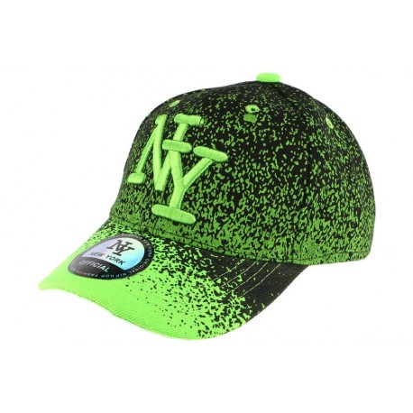 Casquette baseball enfant verte et noir Wave 7 a 12 ans ANCIENNES COLLECTIONS divers