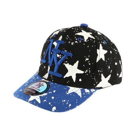 casquette baseball enfant bleu et noir Etoile 7 a 12 ans ANCIENNES COLLECTIONS divers