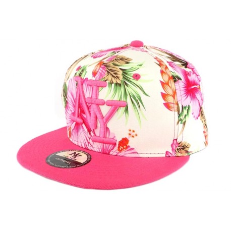 Casquette NY Enfant Rose a fleur 7 a 12 ans ANCIENNES COLLECTIONS divers