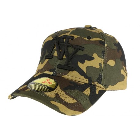 Casquette Baseball Camo Marron Kirov ANCIENNES COLLECTIONS divers