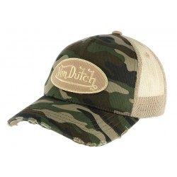 Casquette Trucker Von Dutch Camouflage armee CASQUETTES VON DUTCH