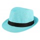 Chapeau Paille Enfant Bleu Ciel Mylko 6 a 11 ans Chapeau Enfant Nyls Création