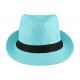 Chapeau Paille Enfant Bleu Ciel Mylko 6 a 11 ans Chapeau Enfant Nyls Création