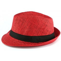 Chapeau Paille Enfant Rouge Mylko 6 a 11 ans Chapeau Enfant Nyls Création