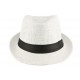 Chapeau Paille Enfant Blanc Mylko 6 a 11 ans Chapeau Enfant Nyls Création