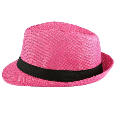 Chapeau Paille Enfant Rose Fuchsia Mylko 6 a 11 ans Chapeau Enfant Nyls Création