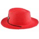 Chapeau enfant rouge Wayne 5 a 10 ans Chapeau Enfant Nyls Création