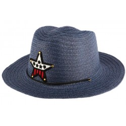 Chapeau enfant Bleu Wayne 5 a 10 ans Chapeau Enfant Nyls Création