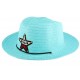 Chapeau enfant Bleu Ciel Wayne 5 a 10 ans Chapeau Enfant Nyls Création